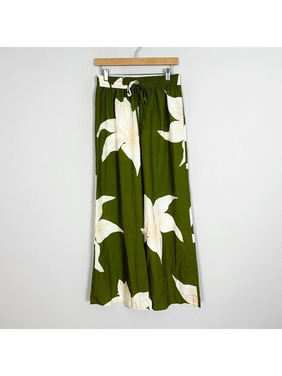 SHEIN Pants - Women's Topical Floral Wide Leg Pull On Pants Beach Resort Size Large